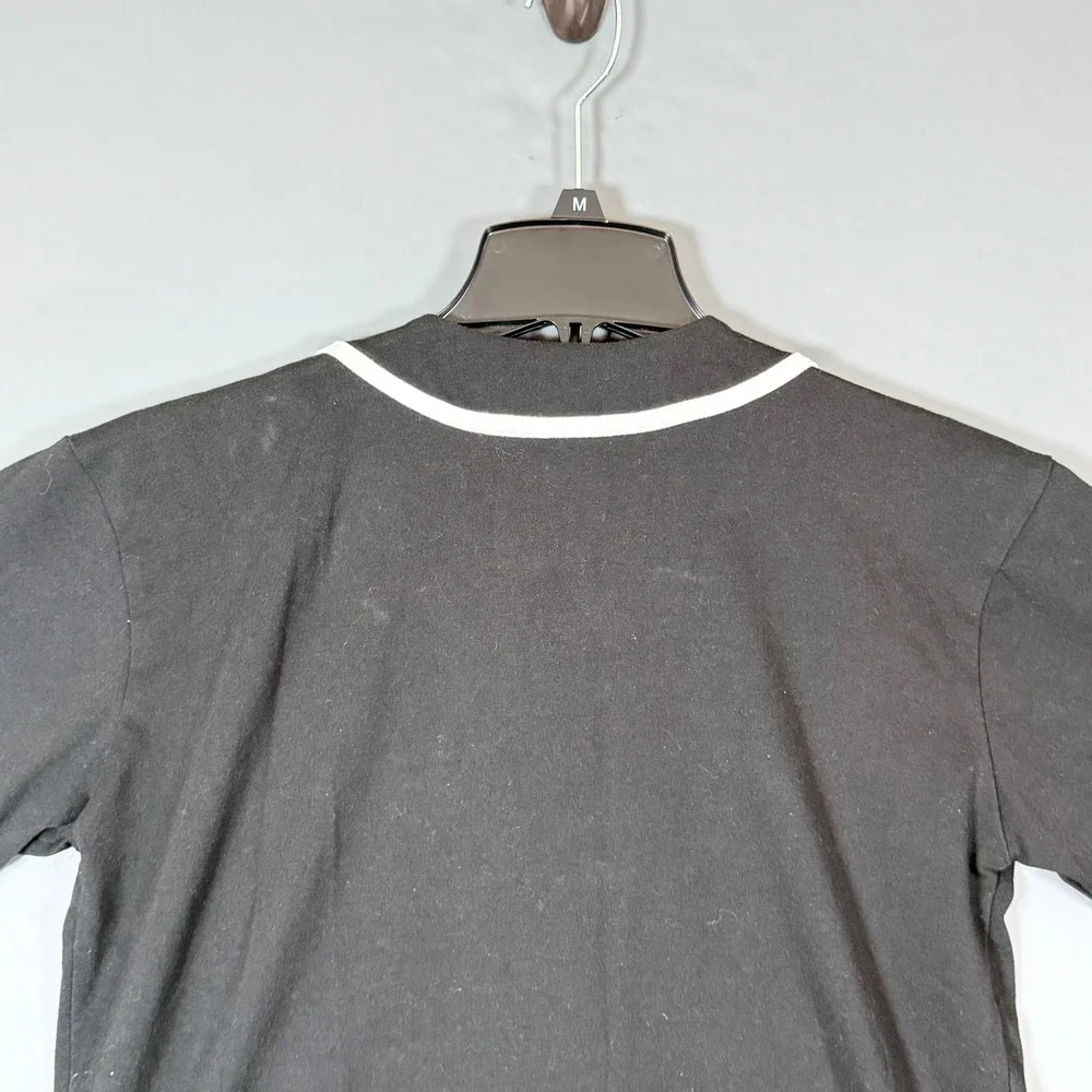 Converse All Star Athletic Dept Baseball Jersey Shirt Youth Large 12-13 Black